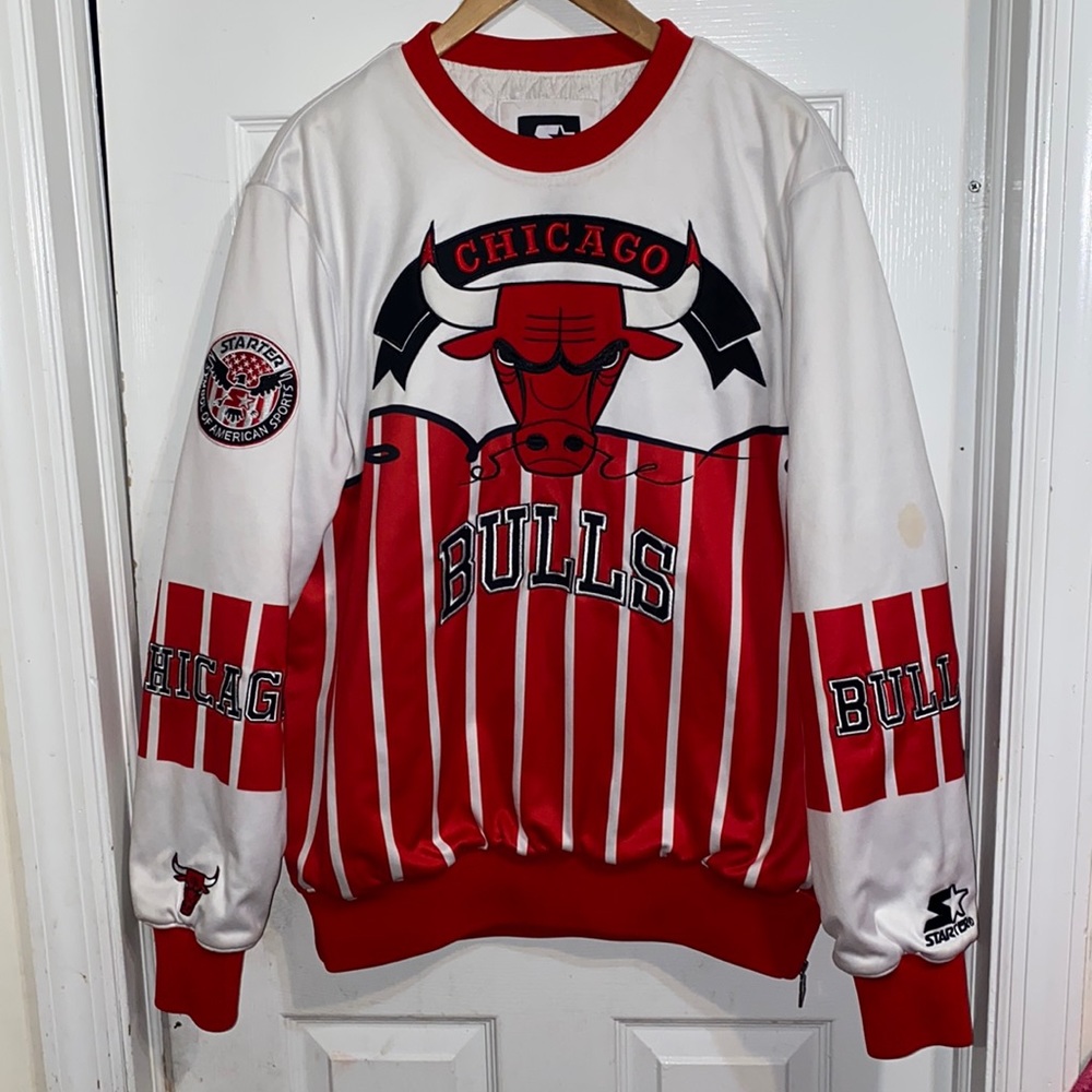 STARTER Chicago Bulls sweater Sz M